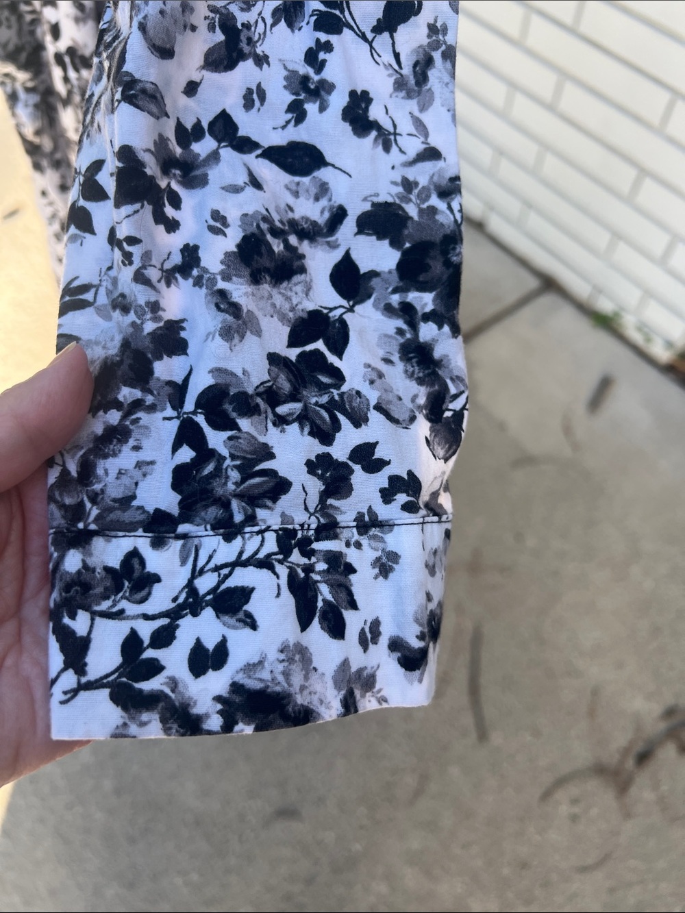 Torrid  Poplin black and white floral Mini Shirtdress sz 10 -Torrid 00 - Picture 3 of 10